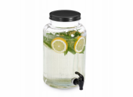Zeller Skleněná dóza s kohoutkem KUCHYŇSKÉ POTŘEBY, 3900 ml