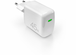 Puro Nabíječka Super Mini 45W PD GaN USB-C do zásuvky - bílá
