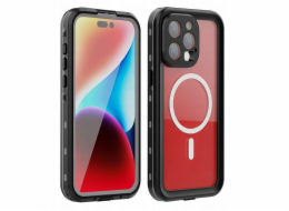 OEM Voděodolné pouzdro SHELLBOX DOT kompatibilní s MagSafe pro IPHONE 15 Pro Max černé