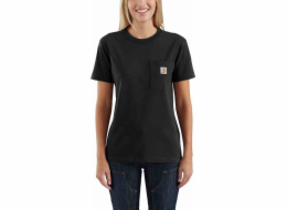Carhartt Pracovní tričko Carhartt WK87 s kapsou, černé