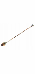Bar Up Měděná barová lžíce s muddlerem 30 cm