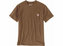 Carhartt Tričko Carhartt Heavyweight Pocket Oiled Walnut