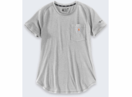 Carhartt Tričko Force Mid Logo šedé