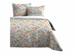 Pure Bavlněná sada ložního prádla, KVĚTINA, 240 x 220 cm