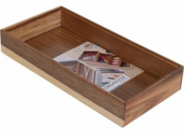 Excellent Houseware Dřevěný organizér na stůl HEDO do zásuvky, 30 x 15 x 5 cm