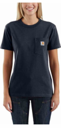 Carhartt Pracovní tričko Carhartt WK87 s kapsou v tmavě modré barvě