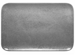 Papstar Obdélníkový talíř 33x20 cm Břidlice
