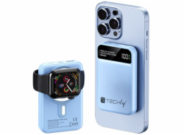 Techly Bezdrátová magnetická powerbanka 10 000 mAh