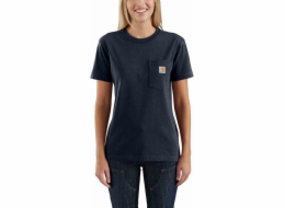 Carhartt Pracovní tričko Carhartt WK87 s kapsou v tmavě modré barvě