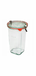 Weck Quadro sklenice 795 ml (6 ks) - pokojová, ušní, nádoba x2