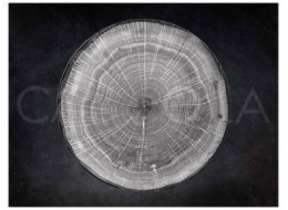 Vilde Plochý talíř Woodart šedý 29 cm