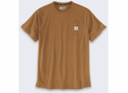 Carhartt Tričko Force Mid Pocket Hnědé