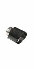 MTuning Koncovka tlumiče výfuku 114 mm, vstup 76 mm, lesklý karbon