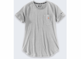 Carhartt Tričko Force Mid Logo šedé
