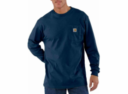 Carhartt Tričko Carhartt Heavyweight Pocket L/S Navy