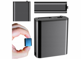 Luxury Mini špionážní hlasový záznamník, malý 16GB, detekce DSP, magnet, přívěsek na klíče, HQ