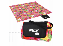 Nils NC2223 PIKNIKOVÁ DEKA OVOCE 200x200 PE ALU CAMP