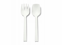 Slowmoose Sada bílých servírovacích příborů POSATE