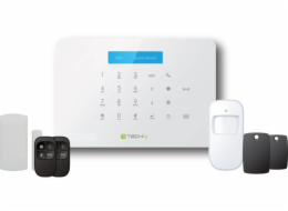 Techly GSM alarmová sada, centrální jednotka/2 senzory/2 dálkové ovladače/2 RFID karty