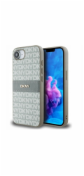 DKNY Kryt s opakujícím se texturovaným vzorem a tónovanými pruhy pro iPhone 16e béžový