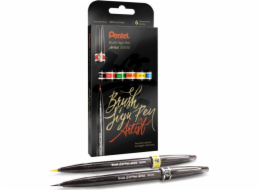 Pentel Štětcové pero SESF30C-ST6ABDFGS-PL