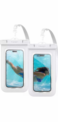 Spigen Voděodolné pouzdro Aqua Shield A601, 2 ks, bílé