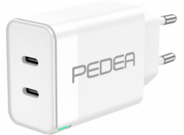 Pedea Schnellladegerät Dual PD 40 Watt USB Typ C/C, bílá