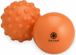 Gaiam Masážní míčky oranžové 2 ks.