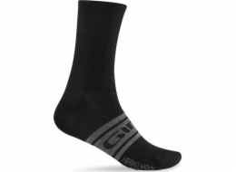 Giro Ponožky GIRO SEASONAL MERINO WOOL, černo-antracitové, velikost XL (46-48)