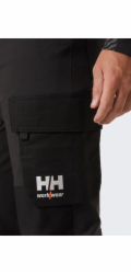 Helly Hansen Černé pracovní kalhoty Oxford Elast