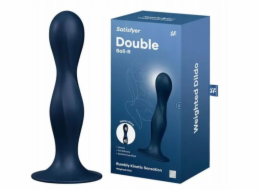 NoName Dildo SATISFYER_Double Ball-R s geisha kuličkami tmavě modré