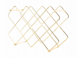 Vilde Kovový stojan na víno DIAMONDS, 40,5 x 27,5 x 15,5 cm