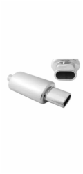 Poujoulat Koncový tlumič 73x122mm vstup 63,5mm