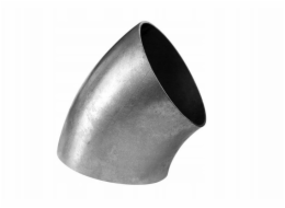 Poujoulat Nerezové koleno 45 stupňů 38 mm tloušťka 1,5 mm