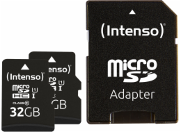 Intenso Dvojbalení prémiové microSD karty UHS-I 32GB SDHC