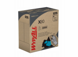 WYPALL Kimberly-Clark X80 Power Clean POP-UP BOX - Čisticí utěrka opakovaně použitelná v dílčích částech - Modrá