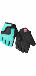 Giro Dětské rukavice BRAVO JR s krátkými prsty, křiklavě tyrkysová, neonově růžová, vel. M (obvod ruky 152-162 mm / délka ruky 160-165 mm) (NOVINKA)
