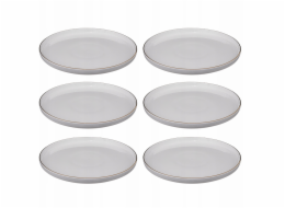 Secret de Gourmet Porcelánové talíře SUBLIMA, zlatý okraj, 6 kusů x O 27 cm