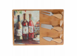 Excellent Houseware Sýrový talíř se sadou nožů, 30 x 21 cm