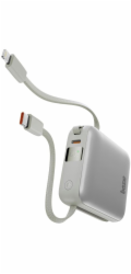 Energea PowerBank 3v1 Bazic Fusion Mini 10000mAh USB-C/Lightning kabel šedý