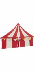 ATMOSPHERA Ramínko Circus, 4 háčky, červená a béžová