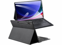 4kom.pl Skládací pouzdro DUX DUCIS DK s podsvícenou bezdrátovou klávesnicí pro SAMSUNG Tab S10 Ultra/S9 Ultra/S8 Ultra černé
