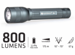 suprabeam Svítilna Q2xr 800lm LiPo USB/C