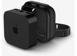 Spigen Silikonový držák Fit, černý - Apple TV 4K 3. generace (2022)