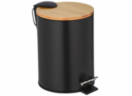 Wenko Odpadkový koš TORTONA, bambusové víko, s funkcí Easy-Close, 3 l, WENKO