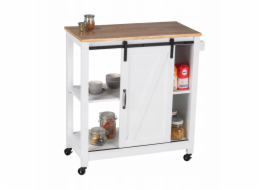 Wenko Kuchyňský vozík na kolečkách LANDHAUS z borovicového dřeva a MDF, WENKO