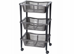 Storage Solutions Univerzální vozík TROLLEY na kolečkách do koupelny, na poličku, do skříňky - 3 úrovně