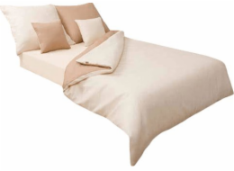 Multitex Ložní prádlo 140 x 200 2 ks Saténové oboustranné zlaté 3