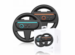 JYS 2x držák Joy-Con ovladačů na volant pro Nintendo Switch 2 NSW2 pro Mario Kart / 2x černý / ns226