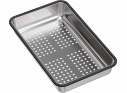 GraniteQ Ocelová odkapávací miska (380 x 230 x 60 mm) pro Marc - kartáčovaná ocel (WS)